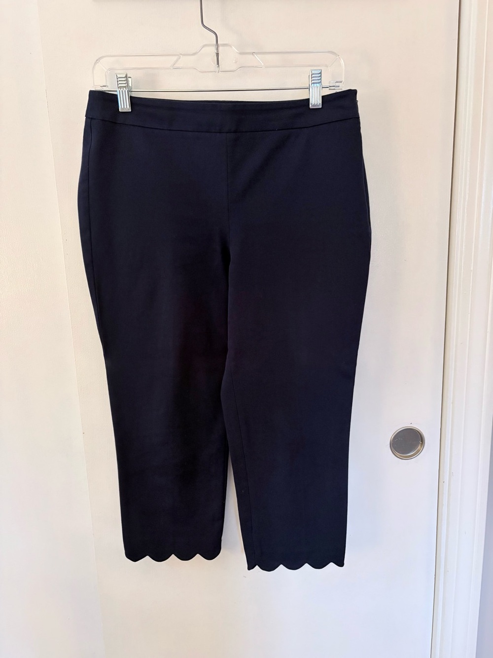 Talbots Navy Chatham Crop Pants